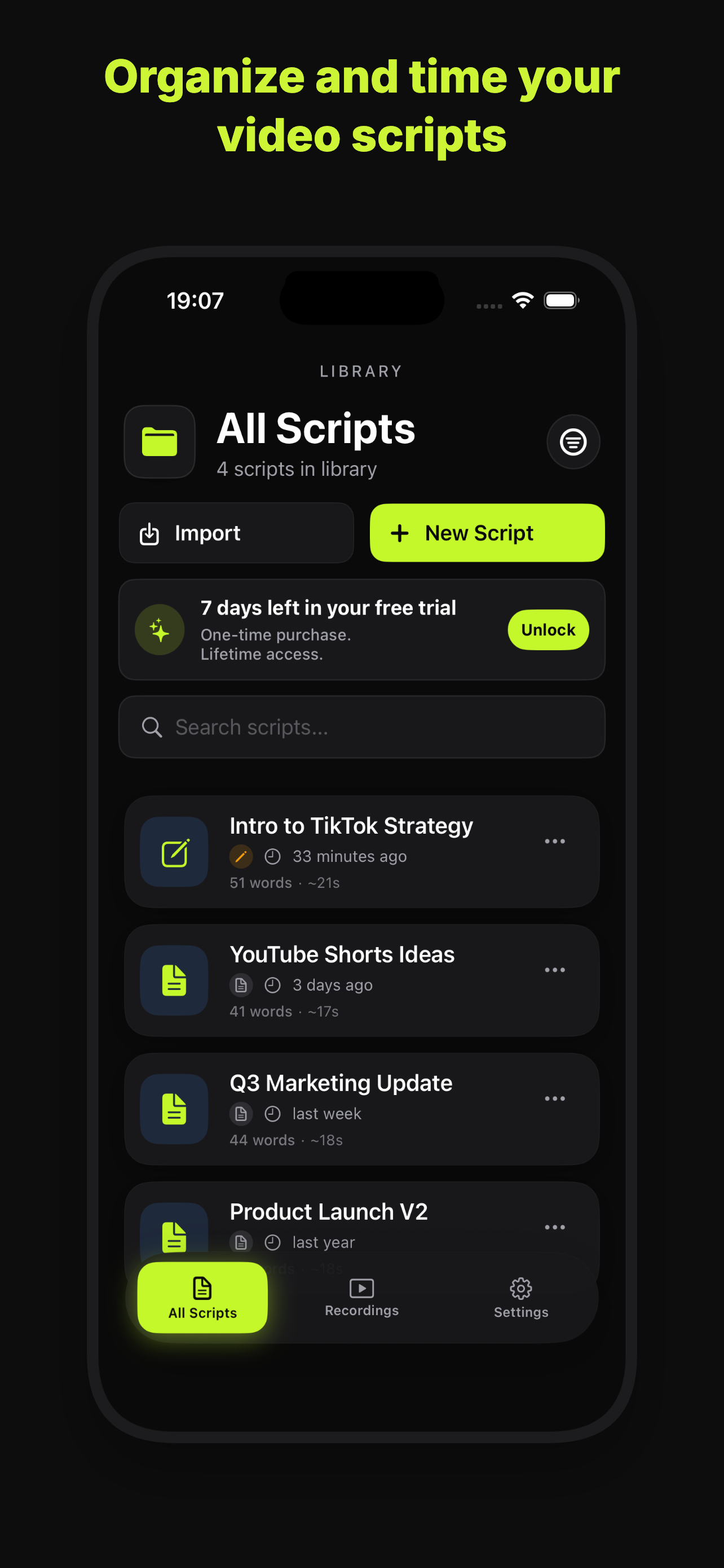 Viral Prompter iOS 应用截图